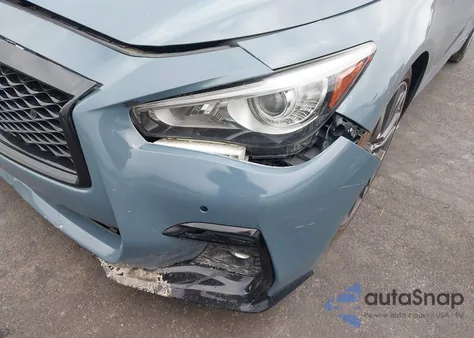 2021 Infiniti Q50 Red Sport 400 from USA, damaged, VIN JN1FV7DP9MM850223